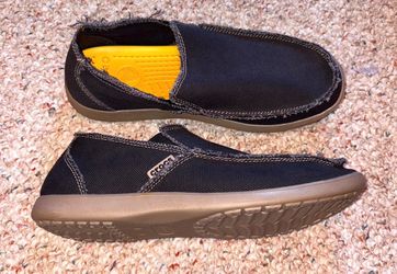 Menβs Crocs NWOT Navy Santa Cruz Rubber Loafers Size 12