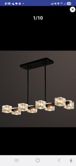8-Lights Modern Crystal Chandelier