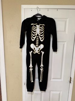 Kids Skeleton Halloween Costume Onesie