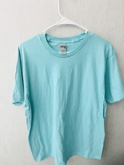 Gildan Hammer Cotton Knit Light Blue L Men's Short Sleeve Crew Neck T-Shirt