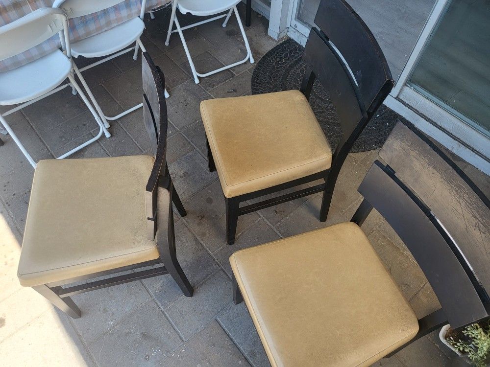 Free Three Black Chairs