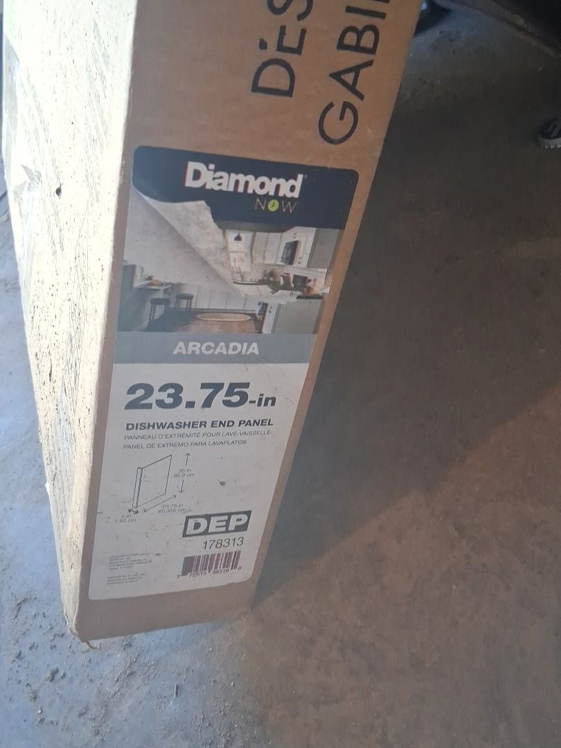 Diamond NOW Arcadia White Dishwasher End Panel - 23.75-in