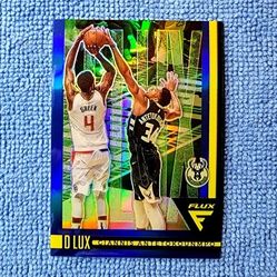 Giannis Antetokounmpo  Blue Panini Flux D Lux  Prizm 11/99 Milwaukee Bucks 