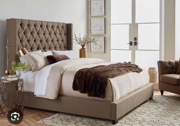King size bed frame & Spring boxes MOVING SALE