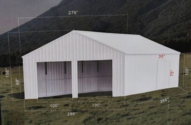 23x22x13 Metal garage