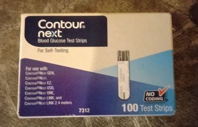 Contour diabetic test strips 100 count box with lancets 100 count box brand new sealed