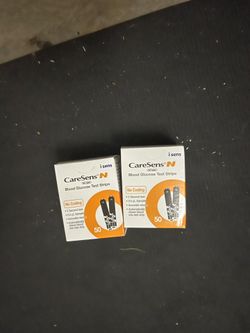care sens blood glucose test strips unopened