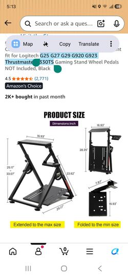 Wheel mount for sim racing. Wheel not included