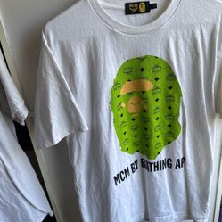 RARE MCM BAPE COLLAB TEE SHIRT 