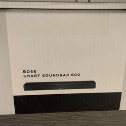 Black Bose Smart Soundbar with Dolby Atmos and voice control