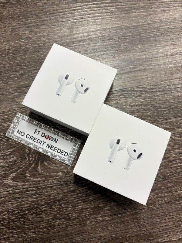 Apple AirPods 4 Bluetooth Headphones New - Only $1 Today Pay The Rest Later!