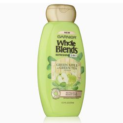 WHOLE BLENDS Green Apple Green Tea 2 in 1 Shampoo & Conditioner 12.5 FL OZ *NEW*