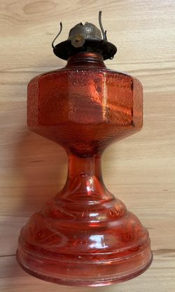 Red Oil Lamp No Glass Top