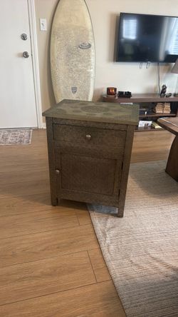 World market kiran embossed night stand