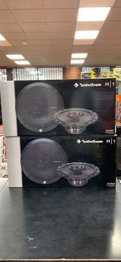 4 new Rockford fosgate 6.5 car speakers with installation