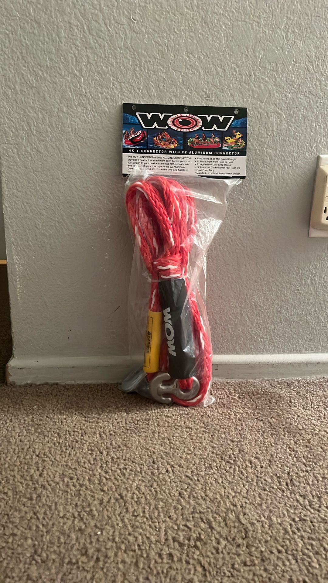 New WOW 4100 lb. Break Strength Water Sports Y-Harness