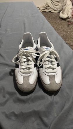 white adidas sambas