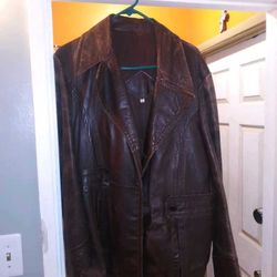 Brown Leather Jacket 