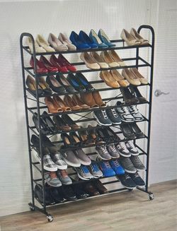 Mega Shoe Tower on Wheels 9-Tier
