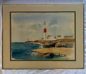 Original Art - Watercolor Painting - Unknown Artist  - Framed 24x20