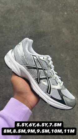 Black and silver asics ALL SIZES