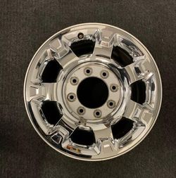 Single (1) 18" FORD F250SD F350SD PICKUP OEM CHROME CLAD ALLOY WHEEL RIM {contact info removed}