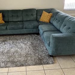 6 seater sofa / sofá de 6 plazas + Rug 