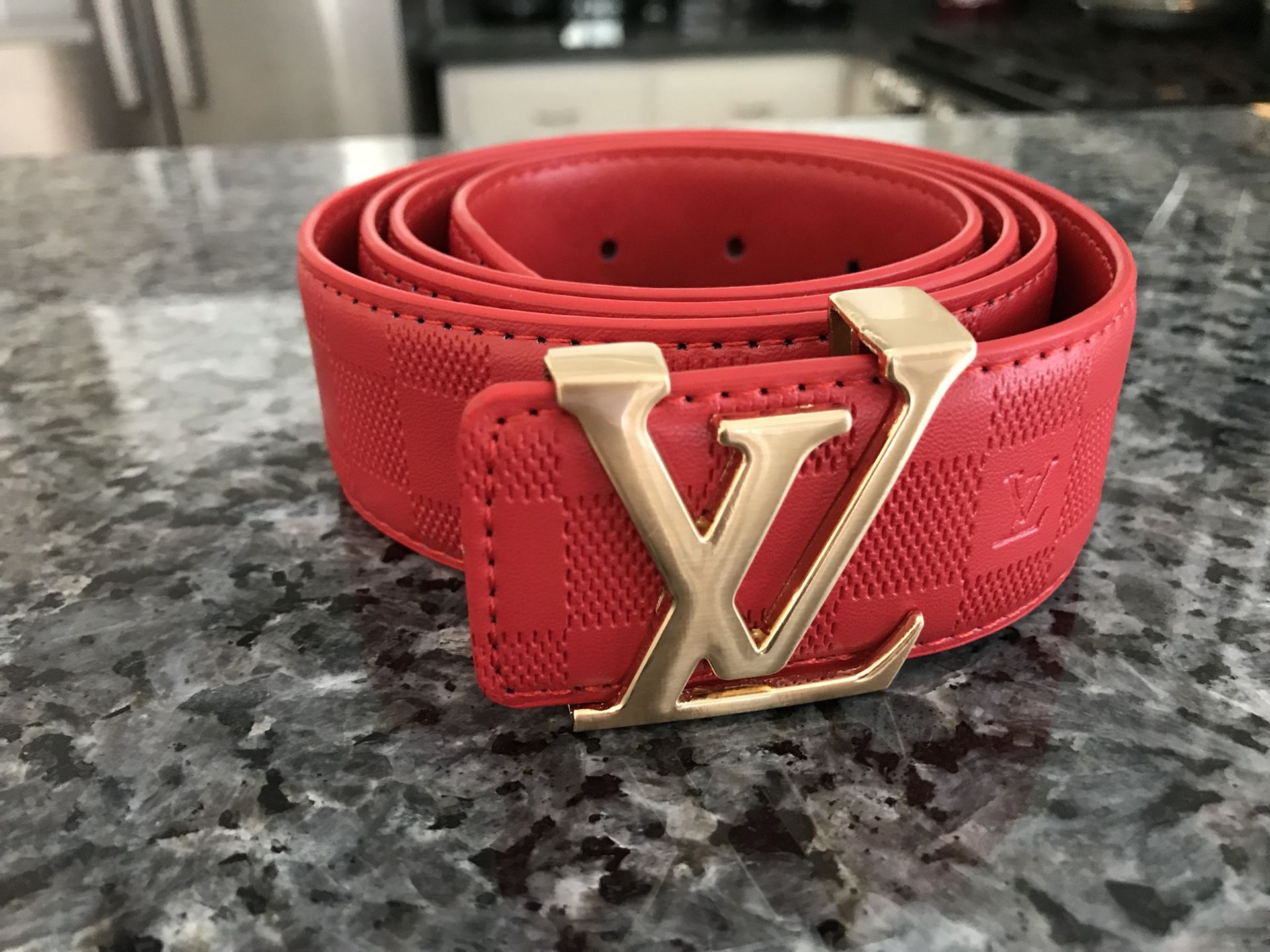 red and gold louis vuittons