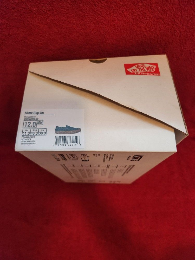 Vans - Skate Slip-Ons Black (sz. 12)