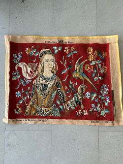 Vintage French Needlepoint Tapestry