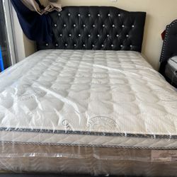 Queen Frame With Matrress New Mattresses New Pillowtop New Memory Foam New Bed Frames Nuevo Colchones Camas Nuevas βΌοΈ