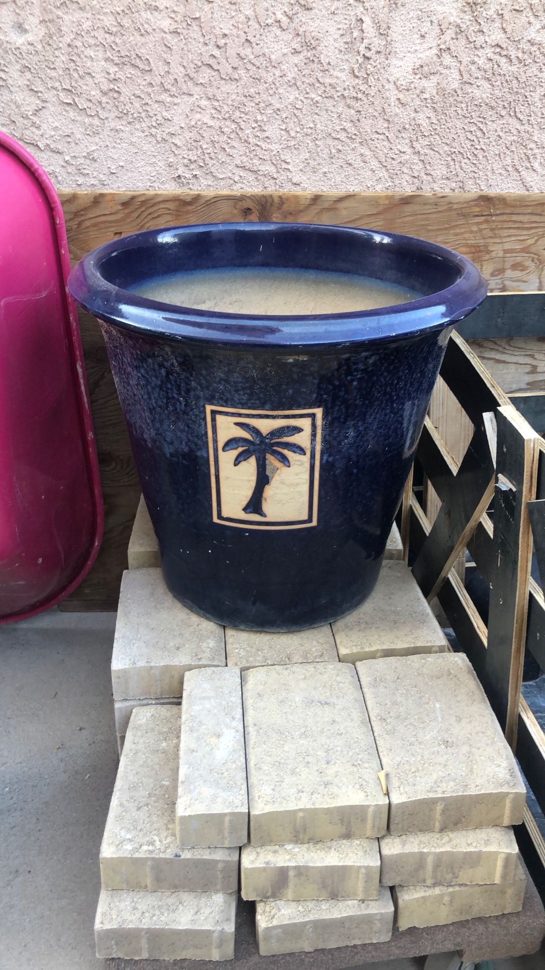 Very Clean Ceramic Pot 20”diameter X18” Tall