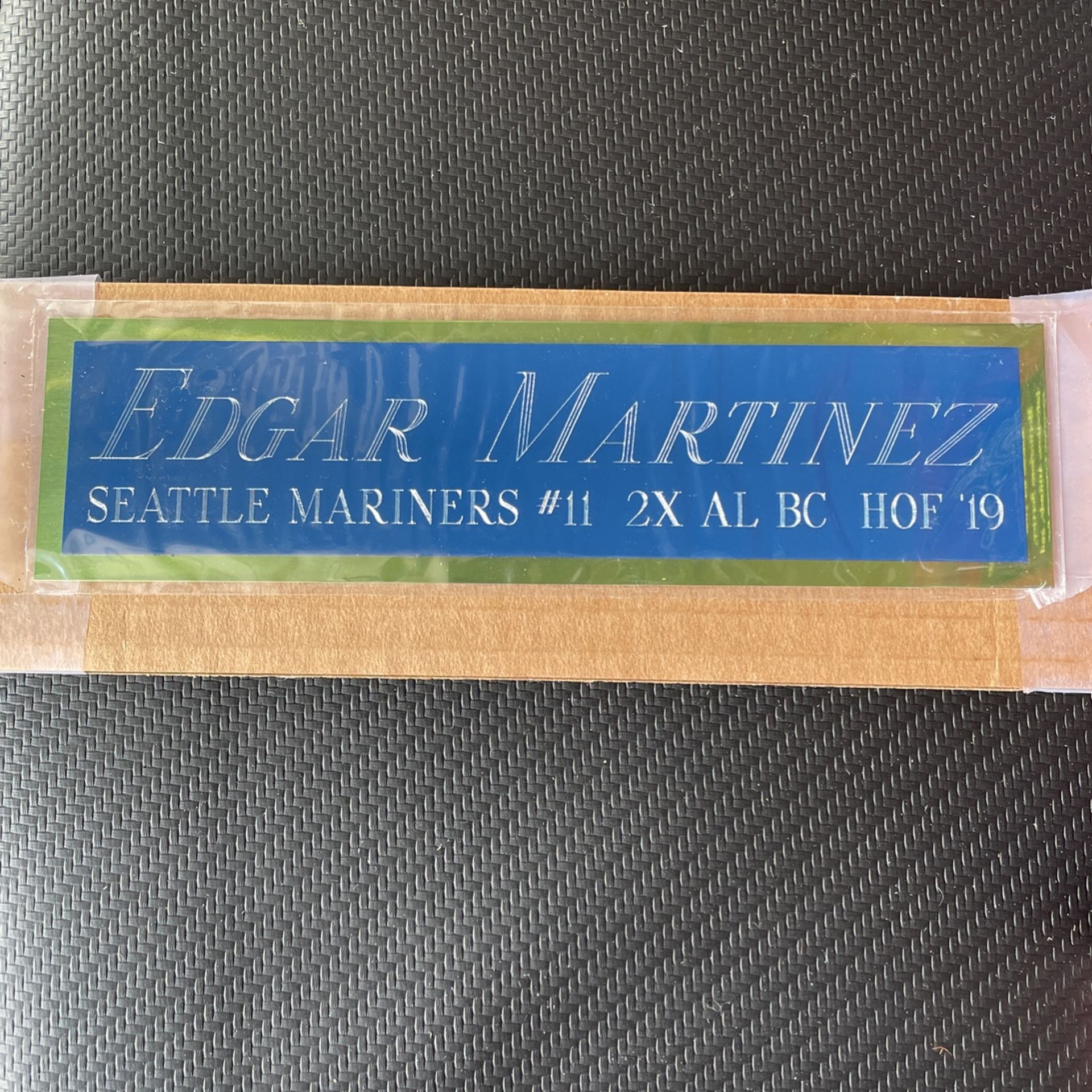Edgar Martinez Plaque Sign
