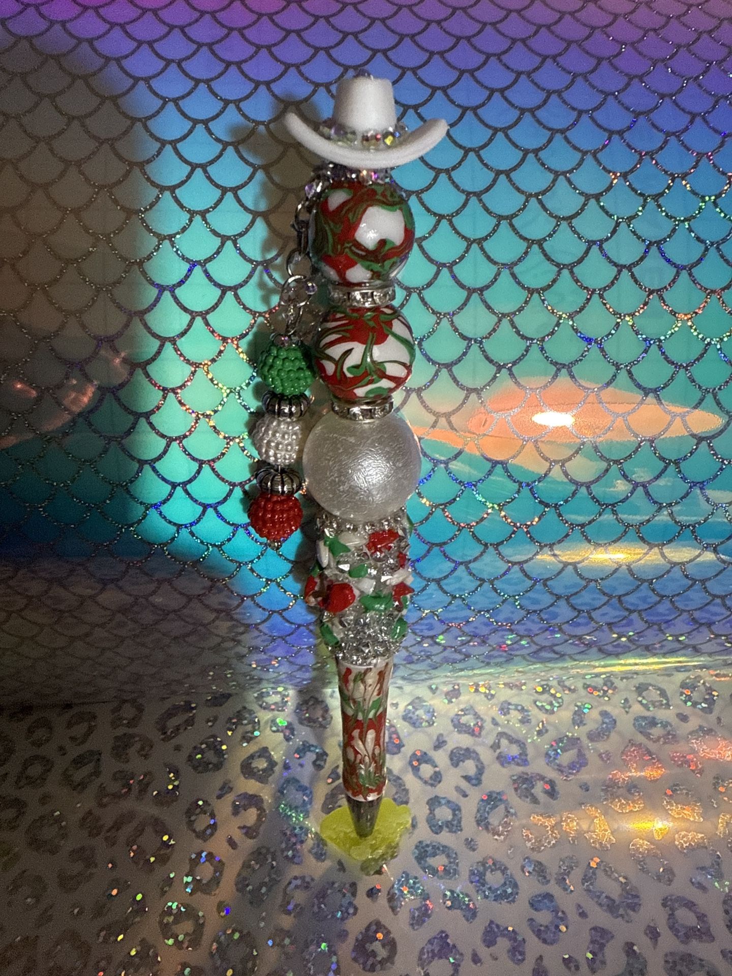Fancy Beaded Pens & Pencils. (Mexico)