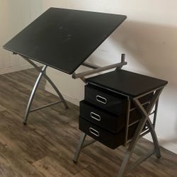 Desk w/adjustable Drawing Table