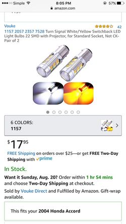 Honda Acura 98-07 turning signal led
