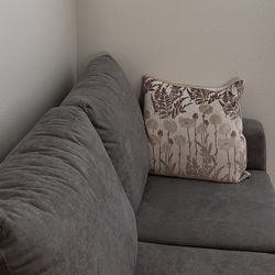 Gray Loveseat- Very Comfortable 