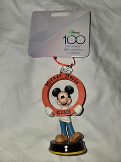 Disney 100 Mickey Mouse Club Ornament New In Box