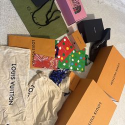 Designer Box’s And Dust bags 