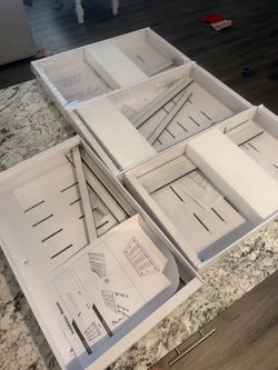 White Drawer Organizer - 4 set