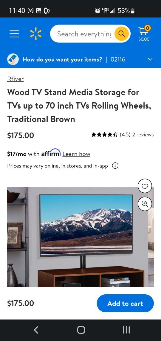 Used Entertainment System Cabinet