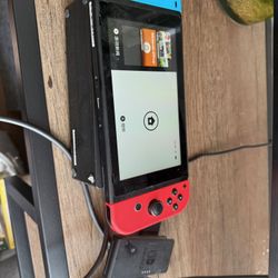Nintendo Switch Console with Dock & Controller Grip - Works Great!