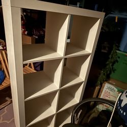 Solid Wood White Cube Bookcase Storage- Not IKEA, Solid Wood