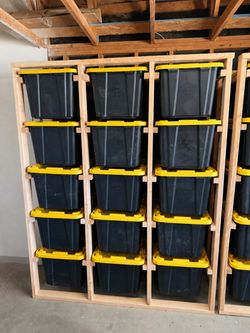 15-Tote Storage Rack - Free Local Delivery