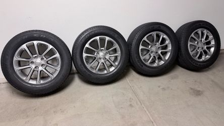 JEEP GRAND CHEROKEE WHEELS AND TIRES 3 OF THEM STILL ON GOOD CONDITION ONE IS ALMOST NEEDS TO BE REPLACED. NO AIR SENSORS