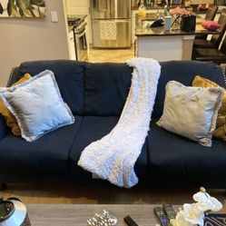 Couch set With Queen Layout Bed In Good Condition!