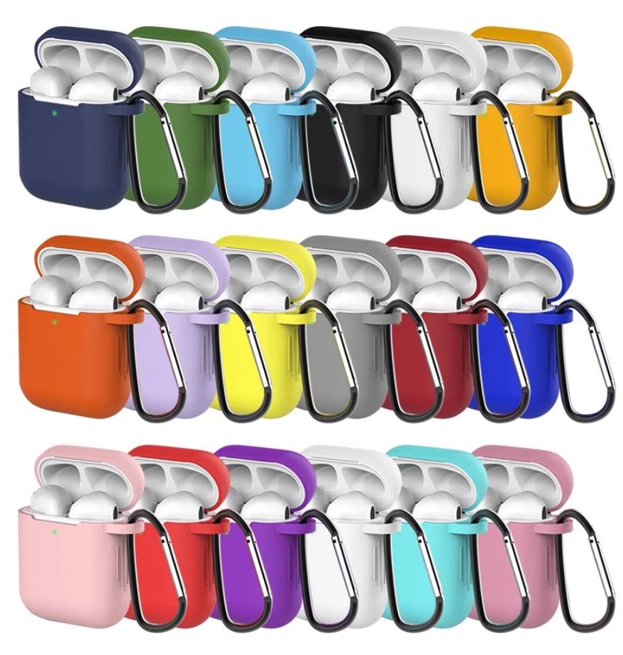 "Silicone Case For Apple Airpods 1/2 Cover Protective Earphone Case Headphones Cases Protective For Apple Airpods 2/1 Cover. AVAILABLE IN COLORS: PIN