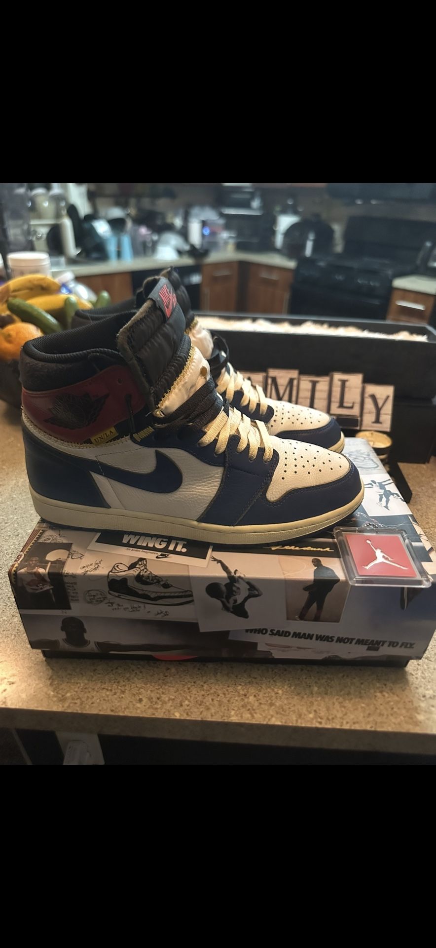 Union Air Jordan 1 Storm Blue Size 11