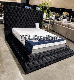 NEW QUEEN BED FRAME WITH MATTRESS