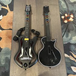 PlayStation 3 Guitar Hero Guitars Warriors of Rock and Les Paul
